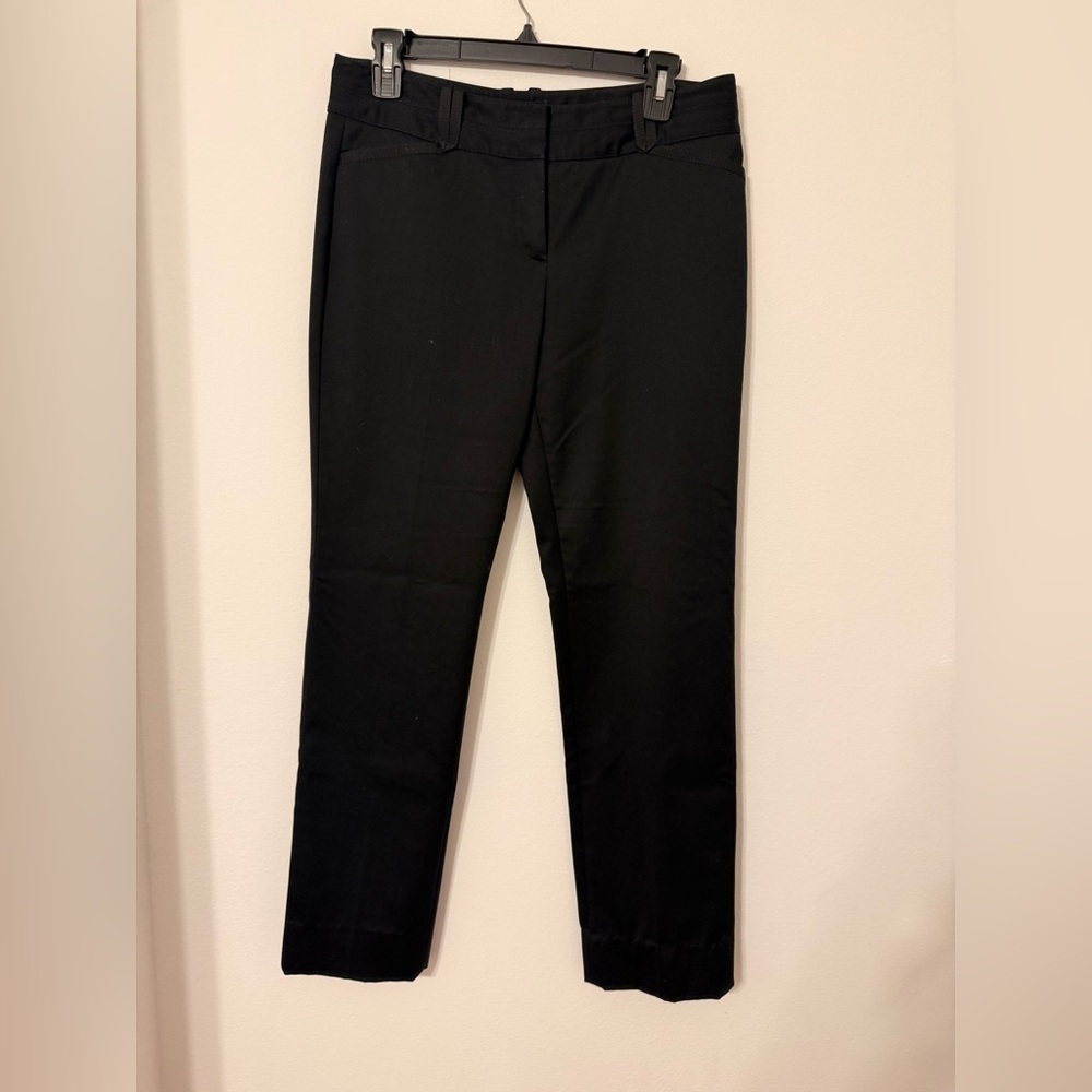White House Black Market Women's s 4 Black Dress Pants Straight Leg